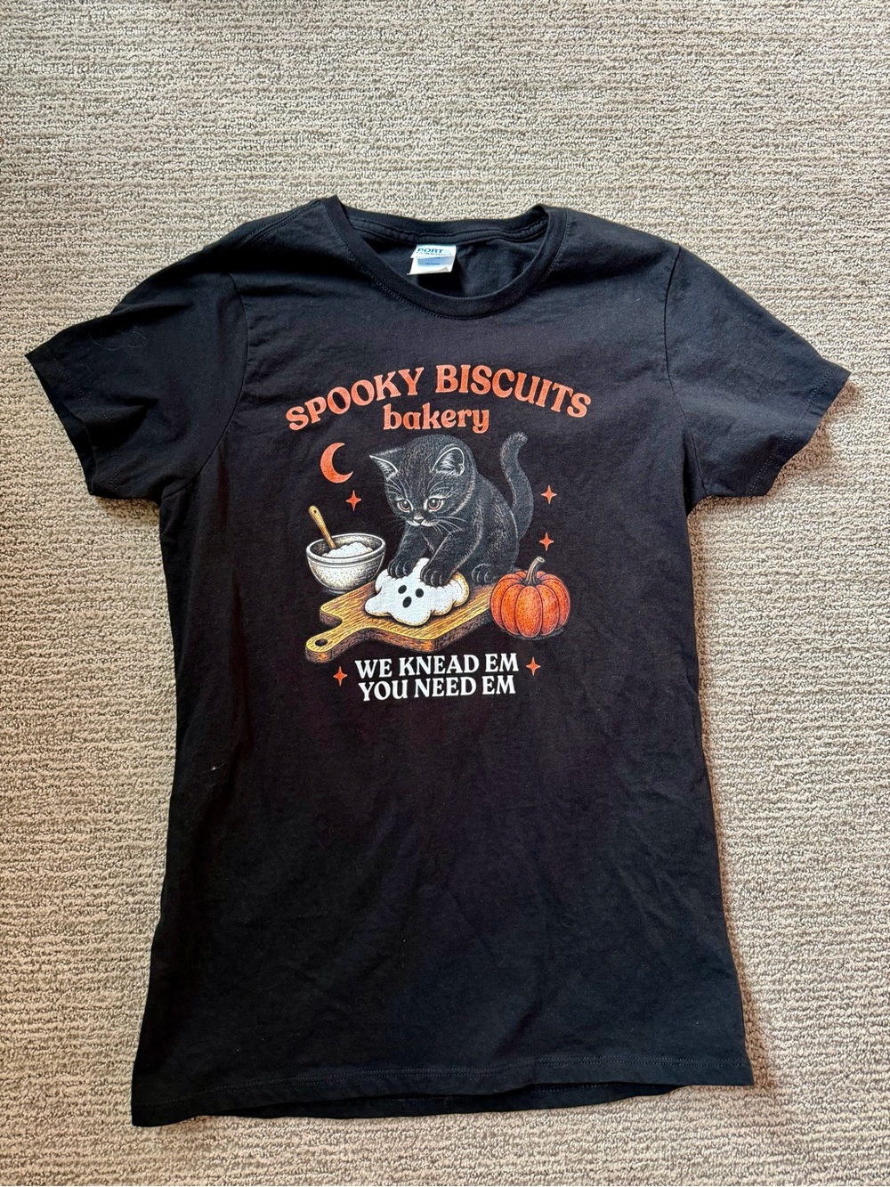 Halloween Spooky Season Black Graphic T-Shirt